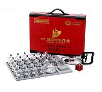 Hansol Medical Equipment Professional Cupping Therapy Equipment 30 Cups Set with Pumping Handle and Extension Tube & English Manual