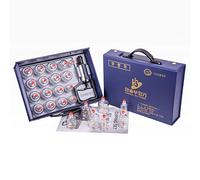 Hansol Professional Cupping Therapy Equipment Set with Pumping Handle 17 Cups & English Manual (Made in Korea)