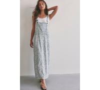 Hanson Apron Midi Dress at Free People in Chambray Combo, Size: Medium - female