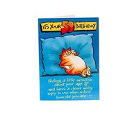 Hanson White It's Your 50th Birthday Card - Ginger Cat 9" x 5.75" Code 302049--1