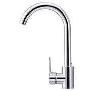 Hanstore Kitchen Sink Mixer Tap with Hoses, Modern Stainless Steel 360° Monobloc Single Lever Swivel Spout, Kitchen Faucet with Free Choice of Cold and Hot Water for UK Standard Fittings