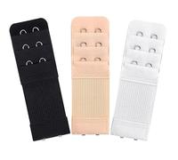 Hantoc 3 Pieces Bra Extender, Sof Bra Strap Extension Women's Elastic Extenders Set for 2 Hooks Stretchy Bra Band Extender Comfortable for Women Ladies