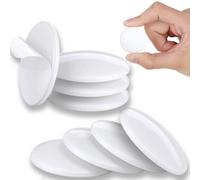 Hantoc 8 Pack Wall Door Handle Stopper, Door Stops Silicone White Rubber Round Wall Protector Doorstops Self Adhesive Guard Door Bumper Pads for Wall