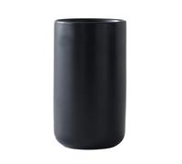 HANTURE Modern Kitchen Utensil Holder 7 x 4 inch Black Ceramic Utensil Caddy for Kitchen Counter Simple Design Utensil Crock for Kitchen Countertop Cooking Spoons Storage, L