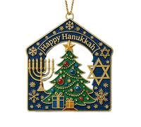 Hanukkah Acrylic Ornament - 3.15 Inches Festive Decor Accent | Acrylic Holiday Ornament - Handmade 2D Acrylic Design Gives , Doors and Rooms Festive Charm at Home