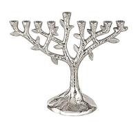Hanukkah Aluminum Tree of Life Menorah