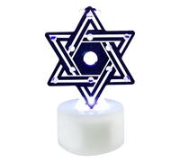 Hanukkah Decorations Hanukkah Menorah LED Candle Lights Small Chanukah Table Night Light Hanukkah Desktop Ornament