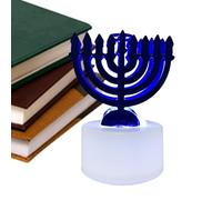 Hanukkah Decorations LED Lights, Hanukkah Outdoor LED Lights, Chanukah Tea Lights, Hanukkah Flameless Candles Decorations, Chanukah Lamp Desktop Ornament for Parties Decoration
