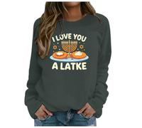 Hanukkah Gift I Love You a Latke Sweatshirt Funny Chanukah Jewish Christmas Sweater