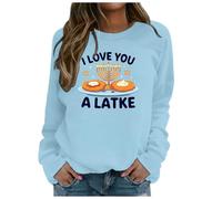 Hanukkah Gift I Love You a Latke Sweatshirt Funny Chanukah Jewish Christmas Sweater