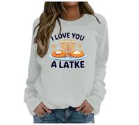 Hanukkah Gift I Love You a Latke Sweatshirt Funny Chanukah Jewish Christmas Sweater