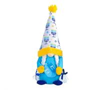 Hanukkah Gnomes Decorations for Home Indoor - Plush Chanukah Ornaments, Compact Cloth, Cotton Gnome Decor for Party Table/Tiered Tray (Style B)