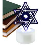 Hanukkah LED Light,Hanukkah Menorah, LED Hanukkah Candles,Desktop Chanukah Lamp,Hanukkah Flameless Candles Decorations Centerpieces