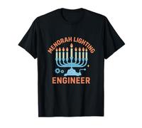 Hanukkah Menorah Lighting Engineer Jewish Festival Lights T-Shirt
