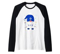 Hanukkah or Jewish Holiday or The Queen Gnome Raglan Baseball Tee