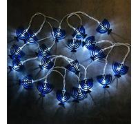 Hanukkah Star of David Lights String,3M 20 LEDs Navy String Lights,Judaical Chanukah Lights Decorations for Jewish Judaism(Menorah)