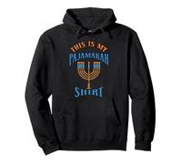 Hanukkah This is My Pajamakah Menorah Jewish Chanukah Pajama Pullover Hoodie