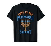 Hanukkah This is My Pajamakah Menorah Jewish Chanukah Pajama T-Shirt