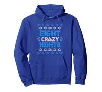 Hanukkah Ugly Sweater Funny 8 Eight Crazy Nights Pullover Hoodie
