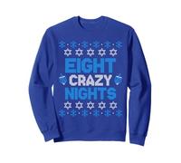 Hanukkah Ugly Sweater Funny 8 Eight Crazy Nights Sweatshirt
