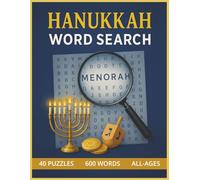 Hanukkah Word Search for All Ages: 40 Fun Puzzles & 600 Holiday Words to Celebrate the Festival of Lights | Large Print 8.5x11 Activity Book for Kids, Teens, Adults, and Seniors (MiWi Puzzles)