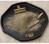 Hanuman 100 x 100 cm Builders Mixing Tray, Heavy Duty Plastic Spot Board for Cement Mortar Plaster Concrete and Decorating, Black
