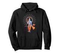 Hanuman Carrying Sanjeevani - Hindu Mythology Art Pullover Hoodie
