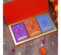 Hanuman Chalisa Shiv Chalisa Durga Chalisa (Set of 3 Pocket Size Chalisa Sangrah Book Set, Hindi, Roman Hindi), Hardbound Gift Case for Housewarming, Wedding Gift or Hanuman Jayanti