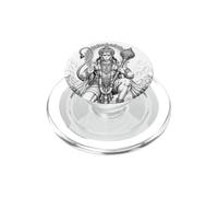Hanuman Hindu Deity Sacred Strength Devotion Line Art PopSockets PopGrip for MagSafe