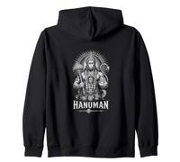 Hanuman Jai Shri Ram Hindu Devotion Bhakti Zip Hoodie