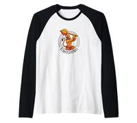 Hanuman Swinging Indian Gada - Macebell - Indian Clubs Raglan Baseball Tee