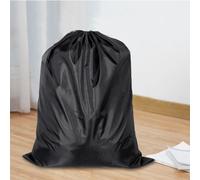 Hanunalir Extra Large Drawstring Bag Black, 94CM x 120CM Tear-Proof Portable Large Capacity Laundry Bags, Drawstring Heavy Duty Organizer Bag, Waterproof Storage Bag Toy, Bedding, UnderBed, Clothes