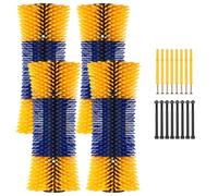 Hanured Scratching Brush for Cattle of 4 Pieces, Semi-Circular Horses, Relieves Itchy Back, for Cattle, Horse, Pig and Other Farm Animals for Scratching 19.4 x 43.5 cm