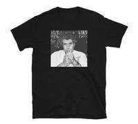 HANUTEBA Anthony Bourdain Smoking Printed T-Shirt Black L