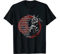 HANUTEBA Miyamoto Musashi Samurai Quote T-Shirt Black XL