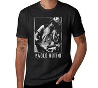 HANUTEBA Paolo Nutini Singing T-Shirt Short Sleeve tee Sublime t Shirt Mens Black L