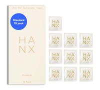 HANX Condoms | Ultra-Thin, Natural Latex with Silicone Lubricant | Paraben & Spermicide-Free | Dermatologically Approved | Strong & Reliable | Safe, Comfortable Protection | Standard (Pack of 10)