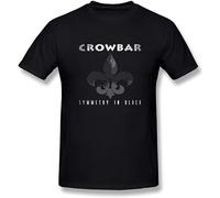 HANXI Men's Crowbar American Band T Shirt Black M