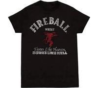 HANXI Men's Fireball Whisky Logo Adult T-Shirt Black XXL