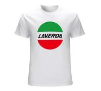 HANXI Men's Laverda Motorcycles T-Shirt Biker Motorcycle Rider White L