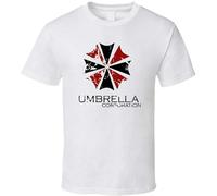HANXI New Umbrella Corporation Game Evil Shirt T-Shirt Men's White M