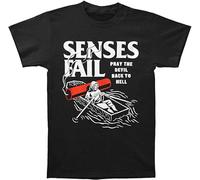 HANXI Senses Fail Men's Devil Boat T-Shirt Black L