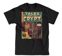 HANXI Tales from The Crypt Poster Shirt Men's Cotton T-Shirt Black XL Unisex 100% Cotton Short-Sleeve T-Shirts Black XXXL