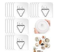 Hanyousheng 20 Pcs Self Adhesive Picture Hooks, Heavy Duty Transparent Sticky Hooks No Nails, Extra Strong Wall Stickers, Adhesive Wall Hooks for Hanging Pictures, Frames & Decorations