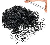 Hanyousheng Black Elastic Hair Bands, 1100 Pcs Mini Hair Bands, Small Hair Bands, Elastic Bands, Hair Bands for Women, Rubber Bands For Hair, Hair Ties for Kids Hair, Braids Hair, Wedding Hairstyle