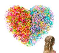 Hanyousheng Elastic Hair Bands, 1500 pcs Mini Rubber Bands, Multicolored Small Elastic Hair Band,Braids Ponytail Hair for Kids HairBands, Hair Rubber Bands for Girl