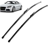 HanYT Front Wiper Blades for Audi TT MK2 8J 2006-2014, All Season Natural Rubber Cleaning Window, Front + Rear Wiper blade set.