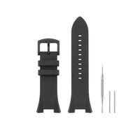 HANYTON Compatible with Armani Watch 32mm Band, Soft Silicone Rubber Replacement Strap for Armani Watch Exchange AX Series AX1040 AX1041 AX1042 AX1050 AX1067 AX1068 AX1070 AX1084 AX1089 AX1090, Black