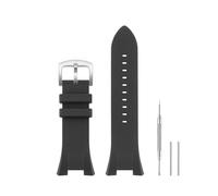 HANYTON Compatible with Armani Watch 32mm Band, Soft Silicone Rubber Replacement Strap for Armani Watch Exchange AX Series AX1040 AX1041 AX1042 AX1050 AX1067 AX1068 AX1070 AX1084 AX1089 AX1090, Black
