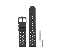 HANYTON Compatible with TAG Heuer Watch 22mm Band, Soft Silicone Rubber Replacement Strap for TAG Heuer Watch Formula 1 Series, Black
